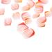 Sethexy Short Square False Nails - 24 Pcs Orange Red French Acrylic Press-On Nails for Women & Girls - Buy Online on GoSupps.com