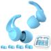 Ear Plugs for Ear Protection Kids 9+ Adults & Small Ear Canal Teens Reusable Silicone Hearing Protection Earplugs for Sleeping Concerts Flying and Noise Sensitivity-8 Ear Tips in XS/S/M/L Blue