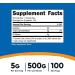 Nutricost D-Ribose Powder 500g - 5000mg Per Serving | Non-GMO | 1.1lb Pack - Buy Online on GoSupps.com