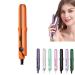 Gadgetcab Curling Iron Gadgetcab Mini Curling Iron 2-in-1 Mini Curling Wand &Flat Iron Hair Straightener Mini Dual-Purpose Curling Iron (Orange)