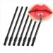 20PCS Disposable Lip Gloss Brushes Black Lipstick Wands Applicator Flat Brush Makeup Cosmetic Tools Nail Polish Brush Multifunctional Makeup Brushes for Women