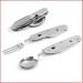 Convenient Tableware Foldable Outdoor Camping Stainless Steel Tableware Combination Set Portable Suitable for All Scenarios - Buy Online on GoSupps.com