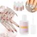 10g Fast Drying Nail Glue Sticky Nail Piece Adhesive for False Nail Acrylic Nail Art Decoration Glue with Brush 3Pcs - Buy Online on GoSupps.com