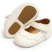 MASOCIO Baby Girl Mary Jane Shoes | Anti-Slip First Walking Shoes | 12-18 Months | White - Buy Online on GoSupps.com