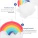 Rainbow Shaped Cloud Bath Ball Baby Scrubber - Portable Body Sponge for Infants | International Shipping Available - Buy Online on GoSupps.com