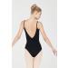 Dance Elite Camisole Leotard for Women - Aurora | Black V-Neck Dance Leotard - Moderate Leg | Adult L Size - Buy Online on GoSupps.com