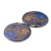Lizimandu Metal Compact Mirror - 3X Magnifying Makeup Mirror - Blue Flower Design - Ideal for Travel and Purses - Buy Online on GoSupps.com