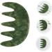 Combined Jade Massage Comb - Scalp Massager & Body Massage Tool for Ultimate Relaxation - Buy Online on GoSupps.com