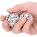 Magnetic Massage Ball - 1 Pair Silver Acupuncture Handballs for Finger Stiffness Relief & Deafness | 1.3-Inch Massage Therapy - Buy Online on GoSupps.com