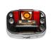 Music Studio Printing 2 Compartment Small Pill Case Cute Small Pill Box Purse Pill Boxs Travel Pill Organizer for Pocket Purse and Travel Gifts