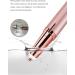 VASLON Eyebrow Hair Remover Painless Portable Precision Electric Eyebrow Hair Trimmer Portable USB Rechargeable Eyebrow Hair Razor with Light Rose Gold - Buy Online on GoSupps.com