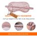 LULUSILK 100% Silk Adjustable Sleep Mask for Women & Men - Soft Comfortable Eye Mask in Pink - Buy Online on GoSupps.com