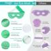 NEWGO Cold Eye Mask - Hot Cold Therapy for Puffy Eyes, Migraine & Sinus Pain (Light Green) - Buy Online on GoSupps.com