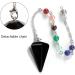 Rose Quartz Healing Crystal Pendulum for Dowsing and Meditation - Small Pyramid Gemstone Chakra Pendant for Reiki Healing and Balance - Buy Online on GoSupps.com