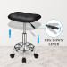 Square Rolling Stool with Adjustable Height and Swivel Wheels - Black - Buy Online on GoSupps.com