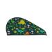 Dinosaurs and Tropical Leaves and Flowers Microfiber Hair Towel Soft Super Absorbent Hair Towel Wrap for Women Coral Velvet Quick Dry Hair Cap for Long Curly and Thick Hair
