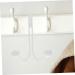 Hohopeti 2pcs Double Hook Clothes Hangers Hooks Door Hangers for Clothing Wall Hanger No Punching Wall Mount 14x9cm White - Buy Online on GoSupps.com