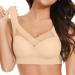 Christmas 2024 Women's Bra - New Large Adjustable Beige BH Yoga Outfit with Side Folds & Thin Design - Perfect for Comfort & Style - Buy Online on GoSupps.com