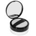 Didiseaon 2pcs Powder Puff Case Loose Powder Compact Powder Makeup Jar With Puff Blusher Velvet Reusable Black 1 g (Pack of 1) Blackx2pcs