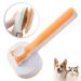 Cat brush self-cleaning pet brush for long hair and short hair removes loose fur and dirt orange