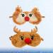 Healifty Reindeer Shaped Plush Sleeping Mask - 2Pcs Cute Animal Blindfold for Girls and Women - Buy Online on GoSupps.com