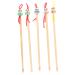 BCOATH 5pcs Bamboo Ear Cleaner Tools with Cartoon Doll Heads Gentle Ear Wax Removal Kit for Family Use Eco-Friendly Bamboo Material Attractive Design for Easy Cleaning