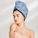 Hair Towel Wrap - Quick Drying Towel Turban with Button | French Bulldog Design - Buy Online on GoSupps.com