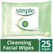 Simple Cleansing Facial Wipes (25 Wipes) - Buy Online on GoSupps.com