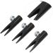 Portable Eyebrow Sharpening Tool - U-Shaped Groove Metal Sharpener for Travel (Black - Buy Online on GoSupps.com