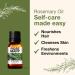 Kukka Pure Rosemary Oil for Hair Growth 10ml - 100% Natural Undiluted Therapeutic Grade Essential Oil for Skin, Scalp, and Aromatherapy - Rosemary Hair Oil for Healthy Growth - Pack of 1 - Buy Online on GoSupps.com