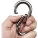 3.15 & 4 Stainless Steel Carabiner Hooks - Heavy Duty Clips for Gym Equipment - 2pcs - Buy Online on GoSupps.com