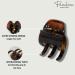 Parcelona French Classic Large Pony 2 Shell Celluloid Hair Claw Clips - Non Slip, Durable Styling Accessory for Women - Made in France - Buy Online on GoSupps.com