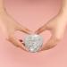 Portable Rhinestone Compact Pocket Mirror - Double-Sided 1x/2x Magnifying Handheld Cosmetic Mirror (Silver) - Buy Online on GoSupps.com
