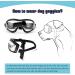 PETLESO Dog Goggles Large Eye Protection Dog Sunglasses for Middle/Large Dogs Clear - Buy Online on GoSupps.com