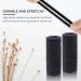 100 Pack Seamless Cotton Elastic Hair Ties for Women - No Crease, No Damage Ponytail Holders for Thick Hair (Black) - Buy Online on GoSupps.com