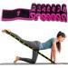 2 Pieces Yoga Stretch Belt & Resistance Bands - Adjustable Fitness Exercise Ribbons for Dance Gymnastics & Training (Pink & Yellow) - Buy Online on GoSupps.com