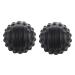 ZIUTPDAX 2X Pu Foam Shock Fascia Ball Muscle Relaxation Fitness Massage Ball Black