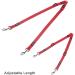 HAPPY HACHI Adjustable Double Dog Leash Coupler | No Tangle Nylon Twin Pet Trainer Leash Splitter - Fits Dogs 33-50 cm - Red - Buy Online on GoSupps.com