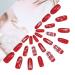 Brishow Christmas Artificial Nails - 24 Ballerina Red Press-On Acrylics for Women & Girls - Buy Online on GoSupps.com