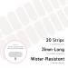 Buy Nailog Halfway Hardened Gel Nail Wraps - 20pcs Long-Lasting Nail Polish Strips & Stickers | Salon Quality Nail Art Kit with Shiny Gel Finish - Blanc - Buy Online on GoSupps.com