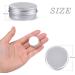 24-Pack Camelize Aluminum Empty Jars - 5ml Travel Cream Containers with Stickers for Lip Balm Lotion Cream Masks Mini Candles & Cosmetics - Silver - Buy Online on GoSupps.com