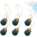 KICHOUSE 6 1 Ornament Wool Felt Pendant Wool Felt Making Pendants DIY Pendant Decorations Small Ball Acorn Green 3x2cm - Buy Online on GoSupps.com