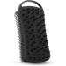 2 in 1 Silicone Body Scrubber, Shower Scrubber for Body, Soft Silicone Loofah for Sensitive Skin, Lathers Well, Scalp Massager Shampoo Brush, Double-Sided Body Brush, Gentle Exfoliating Black