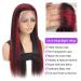 Burgundy Highlight Ombre Lace Front Wig 200% Density 12A Red and Black Human Hair 20 Inch - Buy Online on GoSupps.com