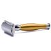 Parker 48R Heavyweight Double Edge Safety Razor - Mattes Gold Finish + 5 Premium Blades | International Shipping Available - Buy Online on GoSupps.com