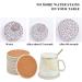 TIMESETL 12 Pack Ceramic Coasters for Crafts - DIY White Round Coasters with Cork Backing for Alcohol Ink, Acrylic Pouring, Mosaics, Painting Projects - Buy Online on GoSupps.com