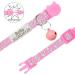Personalized Reflective Cat Collar 2 Pack - Custom Breakaway with Name Tag & Bell | Anti-Loss Design for Cats 20-28 cm | Pink - Buy Online on GoSupps.com