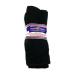 Physicians Choice 6 pair Black Black diabetic crew Socks 10-13 Loose fit top