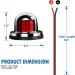 Obcursco LED Navigation Lights Deck Mount - Marine Sailing Lights for Bow, Port, Starboard - 12V DC - Ideal for Boats, Yachts, Pontoons - Buy Online on GoSupps.com