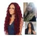 European and American curly hair wigs corn hot red long curly fluffy European and American wig womenLight Brown Light Brown